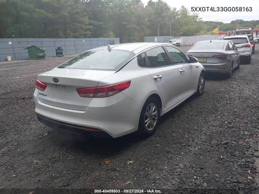 5XXGT4L33GG058163 2016 Kia Optima Lx