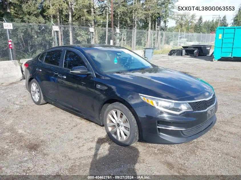 5XXGT4L38GG063553 2016 Kia Optima Lx