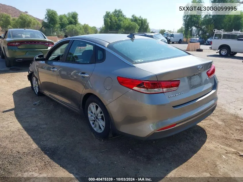 5XXGT4L30GG099995 2016 Kia Optima Lx