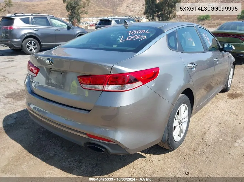 2016 Kia Optima Lx VIN: 5XXGT4L30GG099995 Lot: 40475339