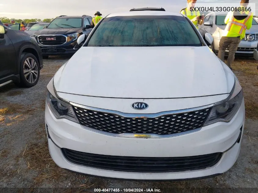 2016 Kia Optima Ex VIN: 5XXGU4L33GG068866 Lot: 40477455