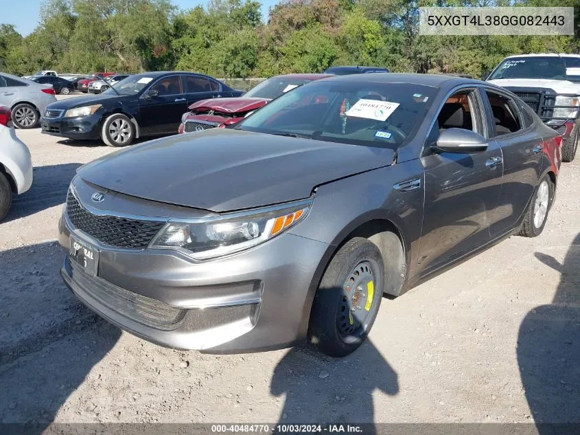 5XXGT4L38GG082443 2016 Kia Optima Lx