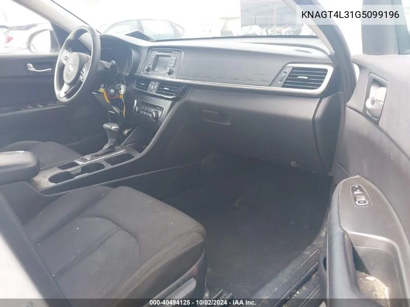 KNAGT4L31G5099196 2016 Kia Optima Lx