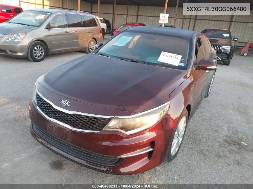 2016 Kia Optima Lx VIN: 5XXGT4L30GG066480 Lot: 40498233