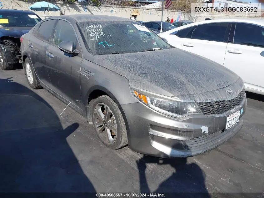 5XXGT4L31GG083692 2016 Kia Optima Lx