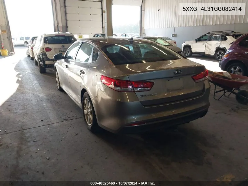 5XXGT4L31GG082414 2016 Kia Optima Lx