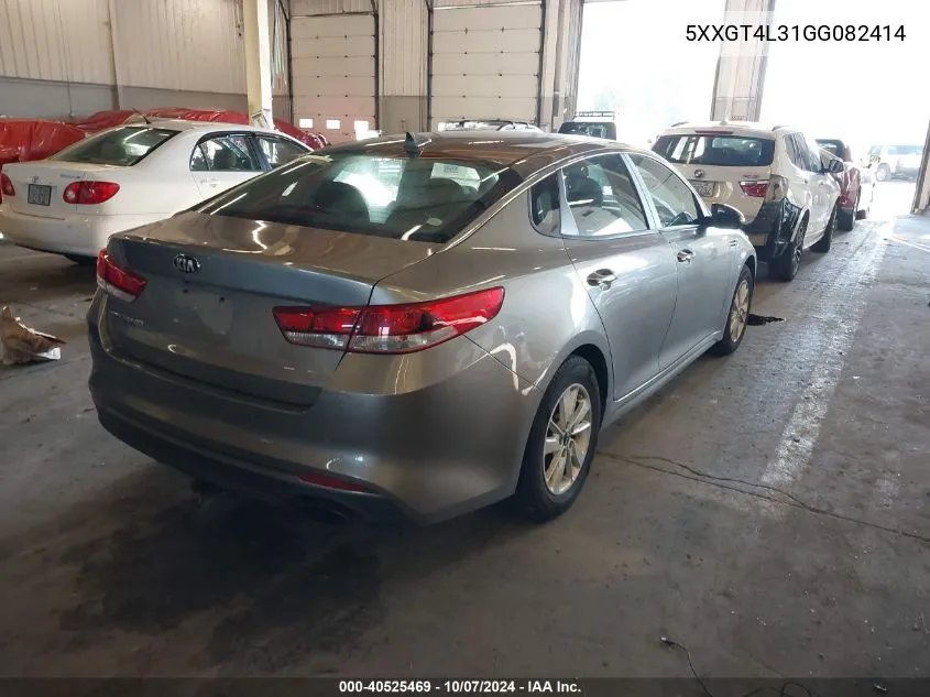 2016 Kia Optima Lx VIN: 5XXGT4L31GG082414 Lot: 40525469