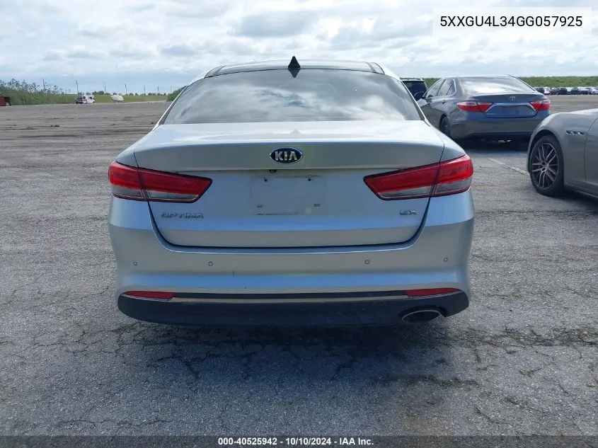 5XXGU4L34GG057925 2016 Kia Optima Ex