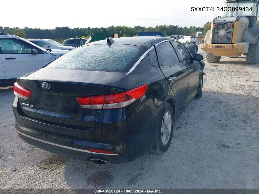 5XXGT4L34GG099434 2016 Kia Optima Lx