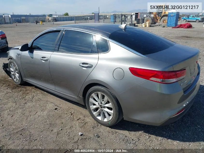 5XXGU4L32GG121217 2016 Kia Optima Ex