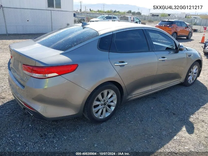 5XXGU4L32GG121217 2016 Kia Optima Ex