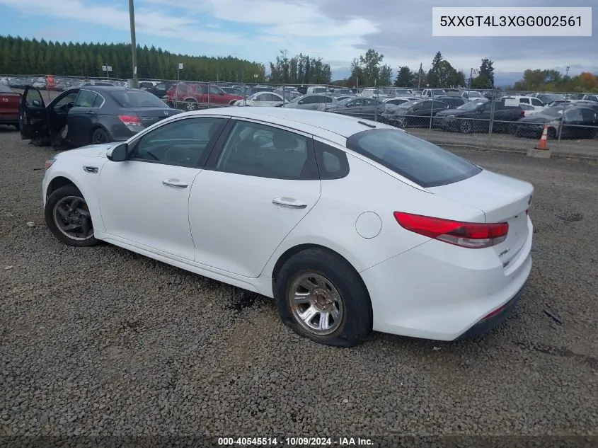 5XXGT4L3XGG002561 2016 Kia Optima Lx