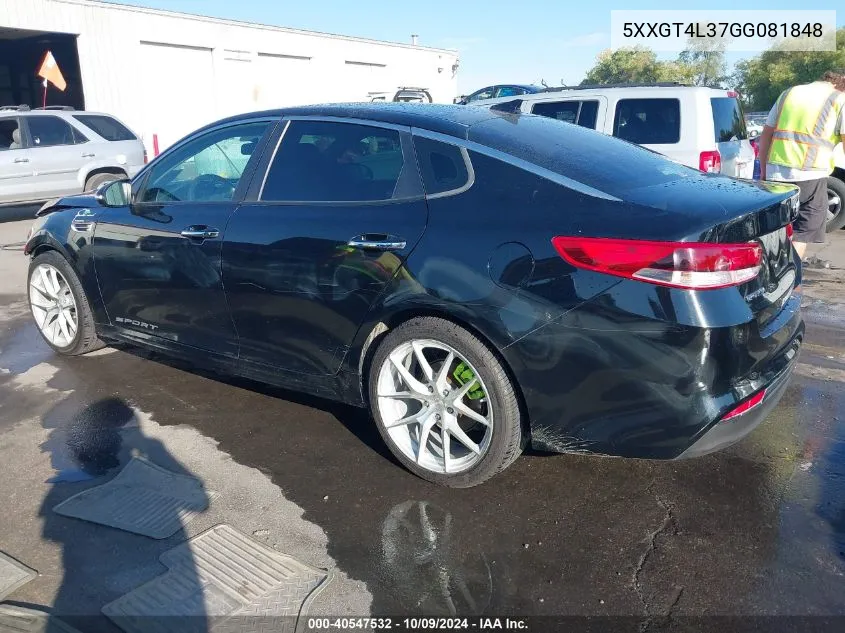 5XXGT4L37GG081848 2016 Kia Optima Lx