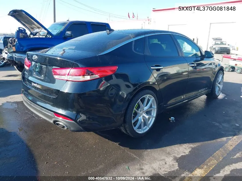 2016 Kia Optima Lx VIN: 5XXGT4L37GG081848 Lot: 40547532