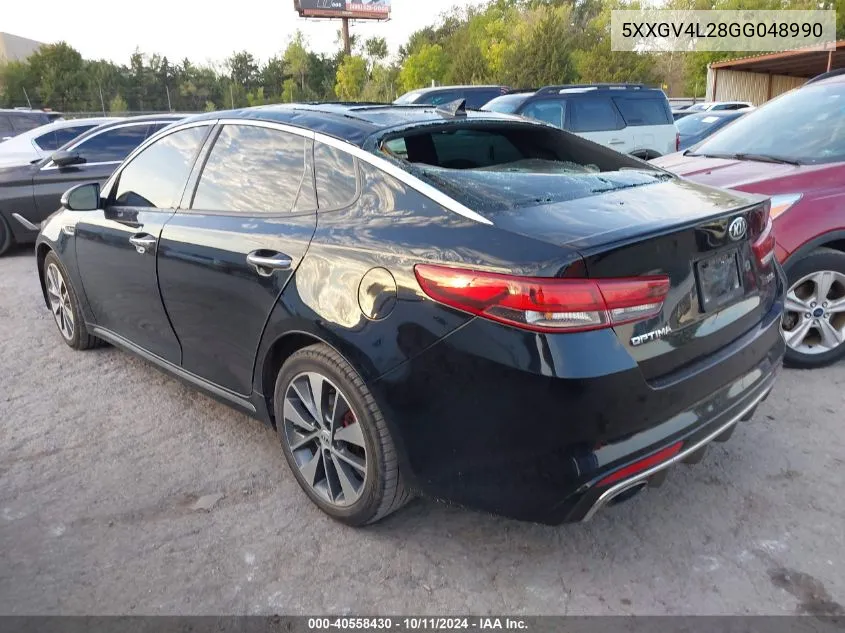 2016 Kia Optima Sxl Turbo VIN: 5XXGV4L28GG048990 Lot: 40558430