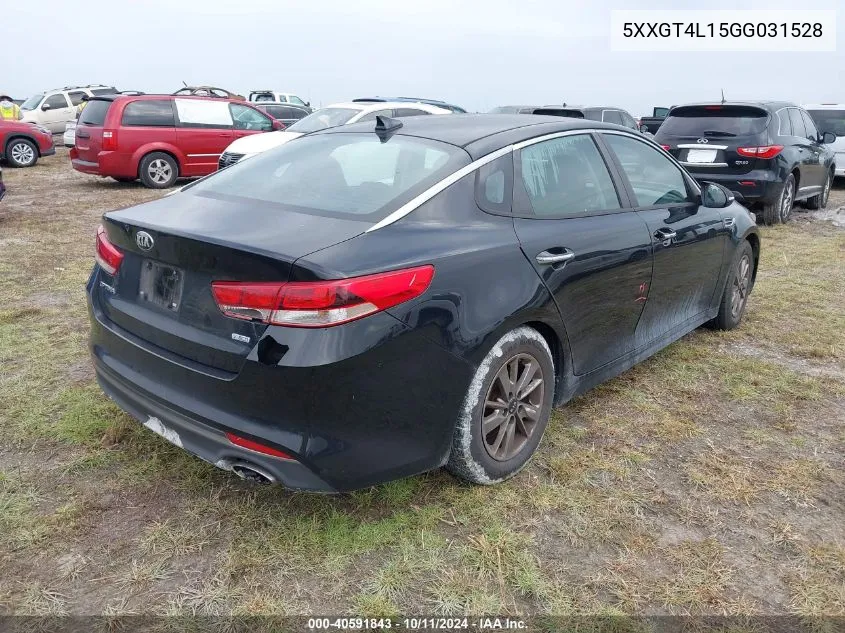 5XXGT4L15GG031528 2016 Kia Optima Lx Turbo