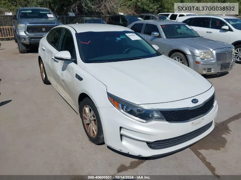 5XXGT4L37GG038532 2016 Kia Optima Lx