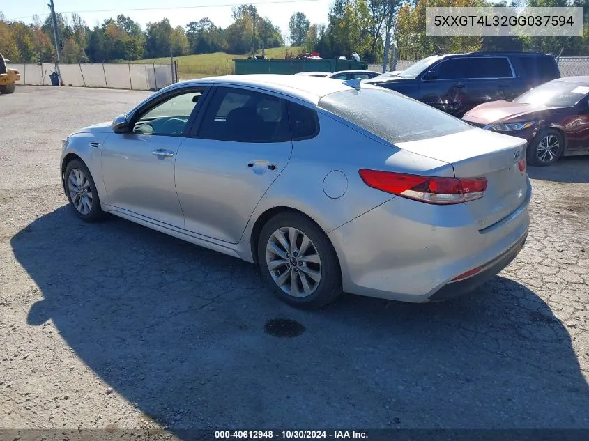 2016 Kia Optima Lx VIN: 5XXGT4L32GG037594 Lot: 40612948