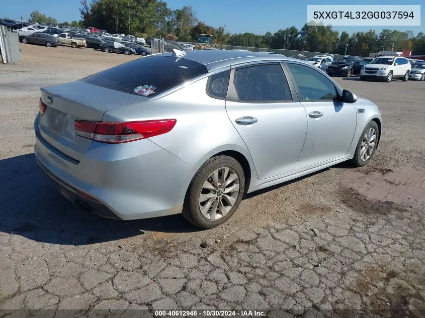 2016 Kia Optima Lx VIN: 5XXGT4L32GG037594 Lot: 40612948