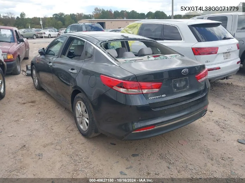 2016 Kia Optima Lx VIN: 5XXGT4L38GG071779 Lot: 40627180