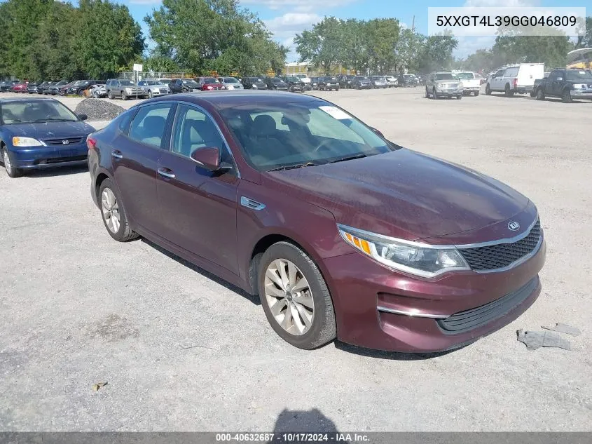 5XXGT4L39GG046809 2016 Kia Optima Lx