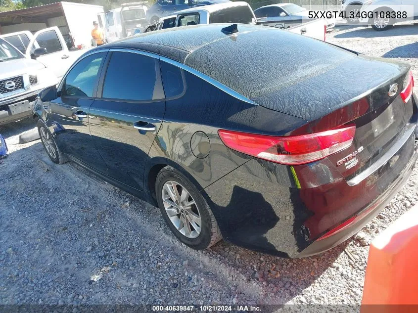 2016 Kia Optima Lx VIN: 5XXGT4L34GG108388 Lot: 40639847