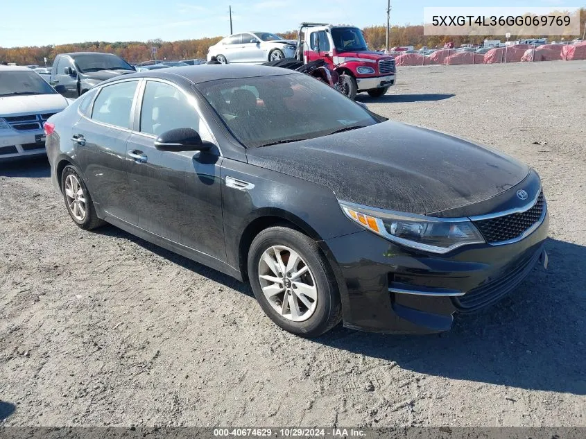 2016 Kia Optima Lx VIN: 5XXGT4L36GG069769 Lot: 40674629