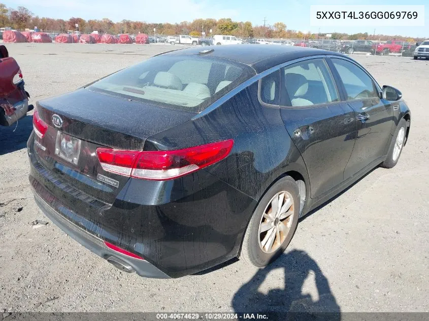 2016 Kia Optima Lx VIN: 5XXGT4L36GG069769 Lot: 40674629