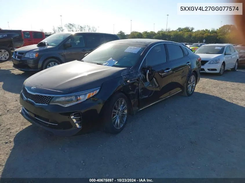 2016 Kia Optima Sxl Turbo VIN: 5XXGV4L27GG077574 Lot: 40675897