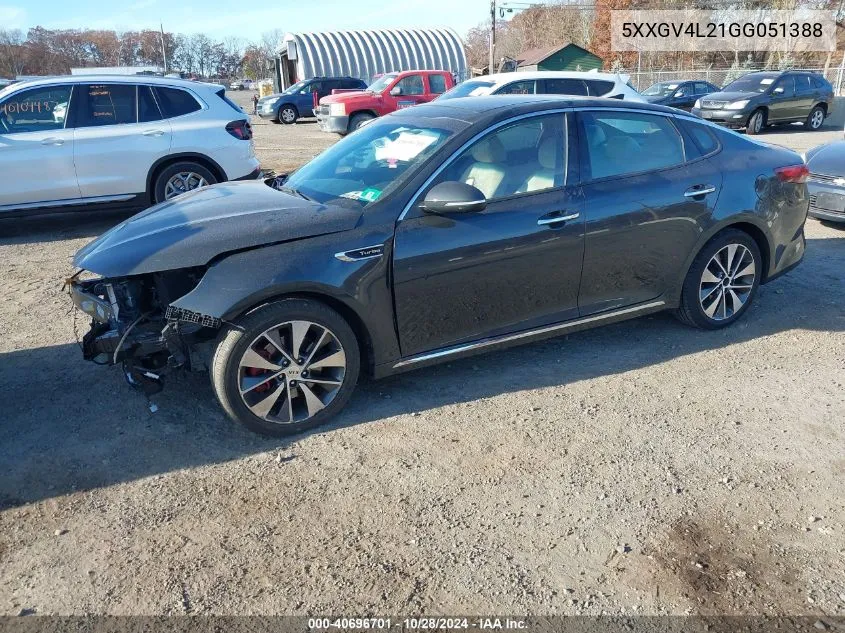 2016 Kia Optima Sxl Turbo VIN: 5XXGV4L21GG051388 Lot: 40696701