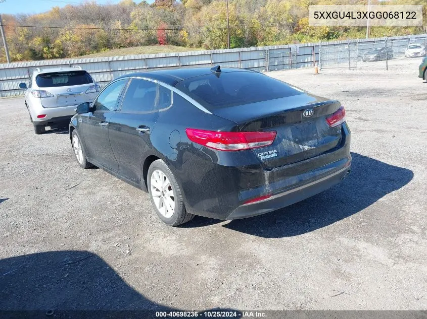 2016 Kia Optima Ex VIN: 5XXGU4L3XGG068122 Lot: 40698236