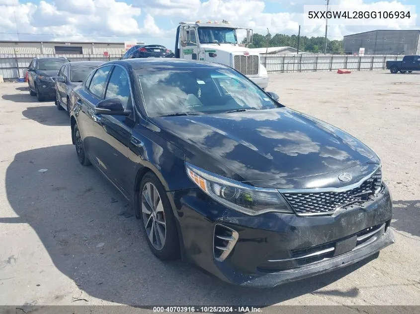 2016 Kia Optima Sx Turbo VIN: 5XXGW4L28GG106934 Lot: 40703916