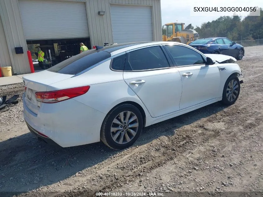 2016 Kia Optima Ex VIN: 5XXGU4L30GG004056 Lot: 40718233