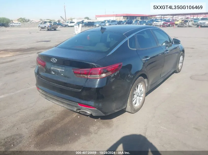 2016 Kia Optima Lx VIN: 5XXGT4L35GG106469 Lot: 40720859