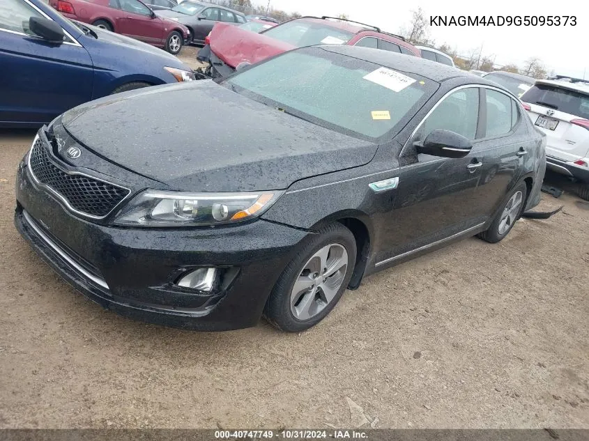 2016 Kia Optima Hybrid VIN: KNAGM4AD9G5095373 Lot: 40747749