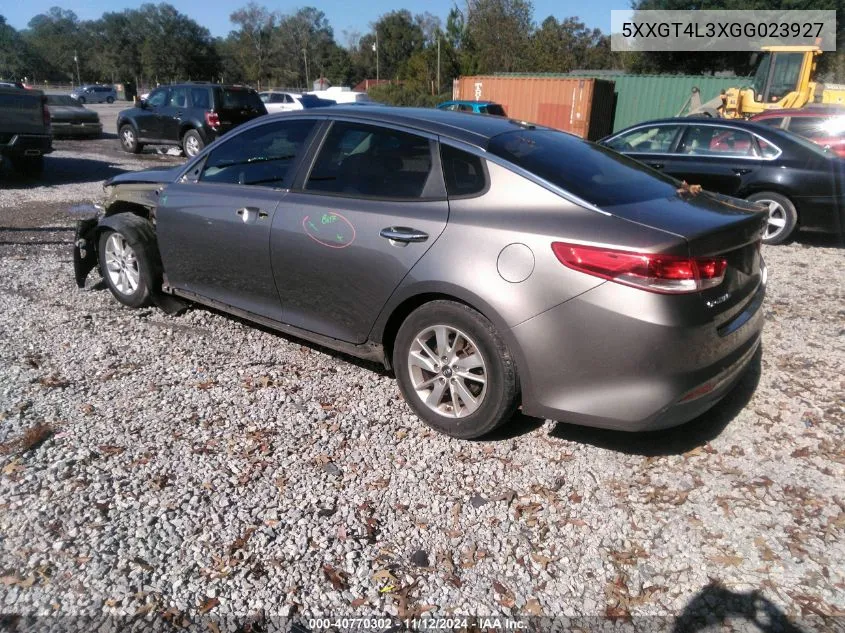 2016 Kia Optima Lx VIN: 5XXGT4L3XGG023927 Lot: 40770302