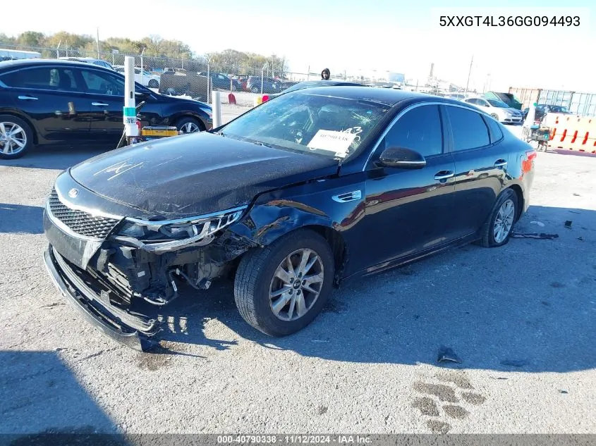 2016 Kia Optima Lx VIN: 5XXGT4L36GG094493 Lot: 40790338