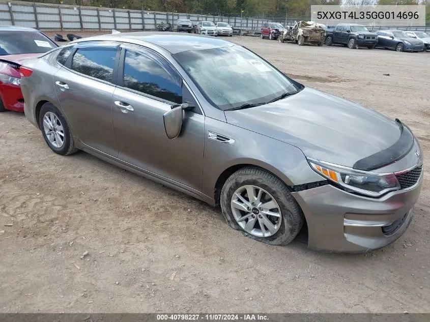 5XXGT4L35GG014696 2016 Kia Optima Lx