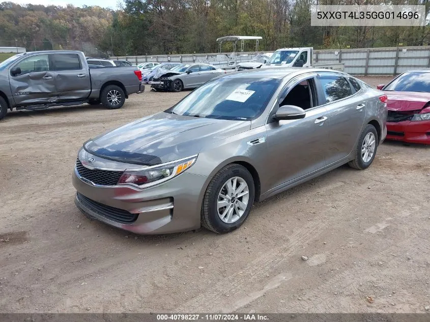 5XXGT4L35GG014696 2016 Kia Optima Lx