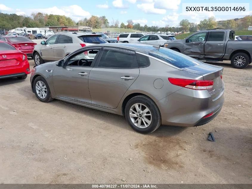 5XXGT4L35GG014696 2016 Kia Optima Lx