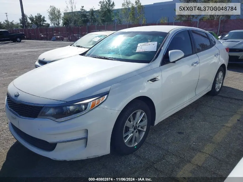 2016 Kia Optima Lx VIN: 5XXGT4L37GG048784 Lot: 40802874