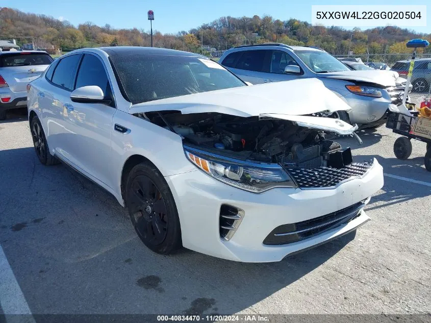 2016 Kia Optima Sx Turbo VIN: 5XXGW4L22GG020504 Lot: 40834470