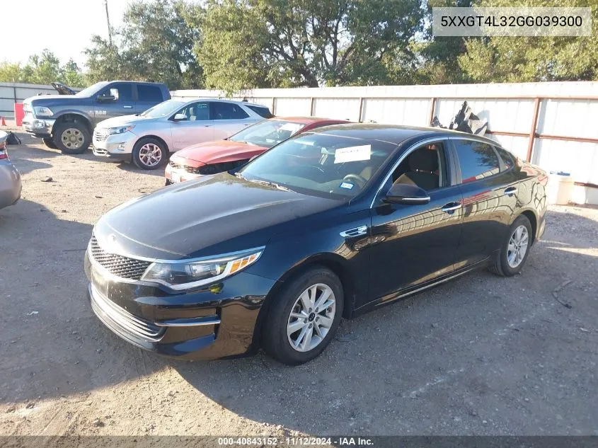 2016 Kia Optima Lx VIN: 5XXGT4L32GG039300 Lot: 40843152