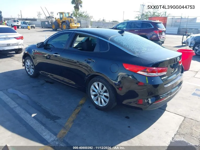 2016 Kia Optima Lx VIN: 5XXGT4L39GG044753 Lot: 40850392