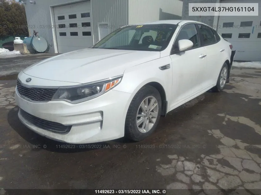 2017 Kia Optima Lx VIN: 5XXGT4L37HG161104 Lot: 11492623