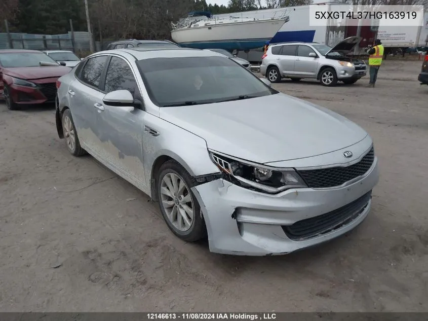 2017 Kia Optima VIN: 5XXGT4L37HG163919 Lot: 12146613