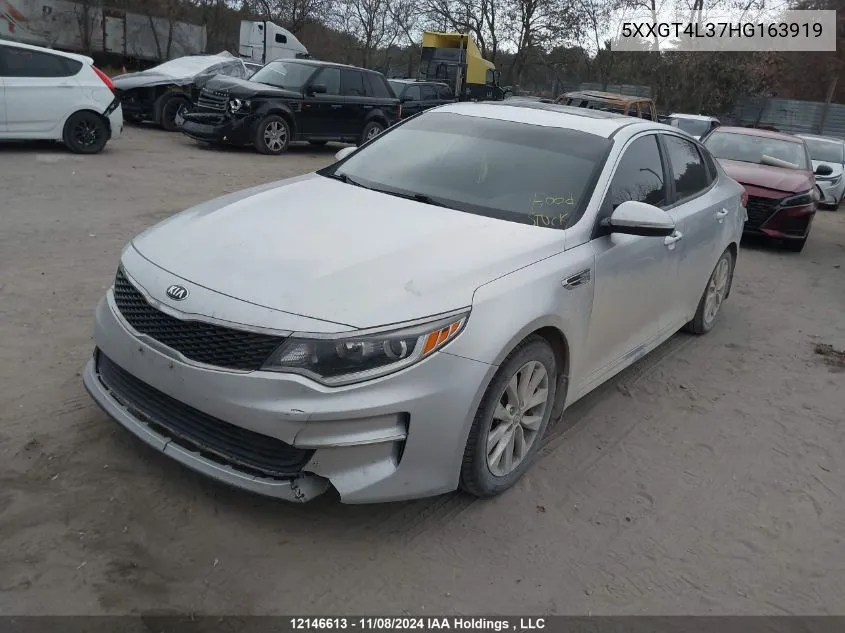 2017 Kia Optima VIN: 5XXGT4L37HG163919 Lot: 12146613