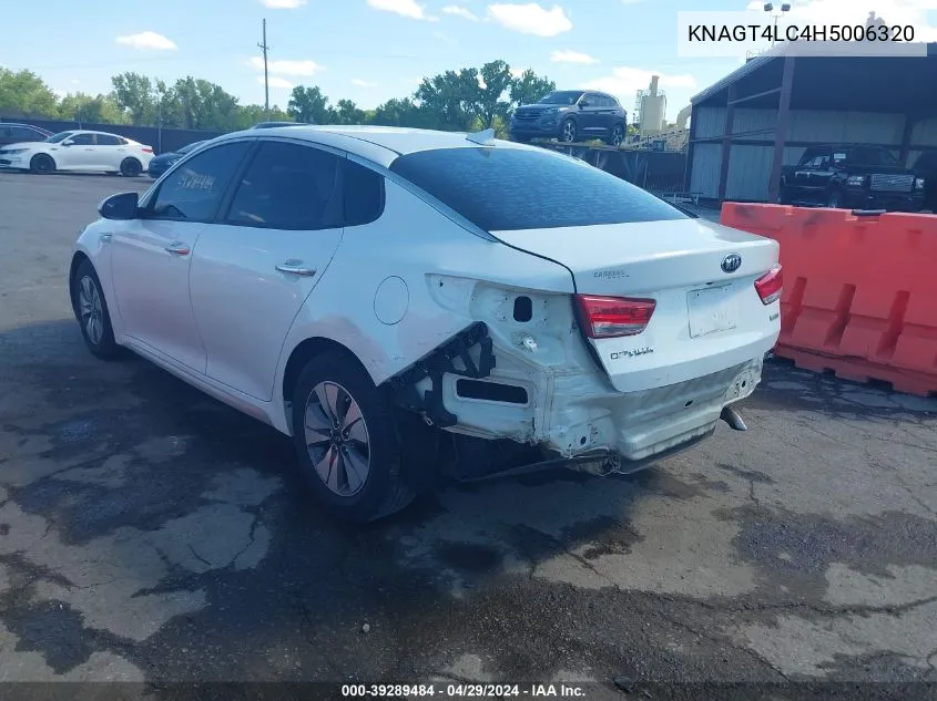 KNAGT4LC4H5006320 2017 Kia Optima Hybrid