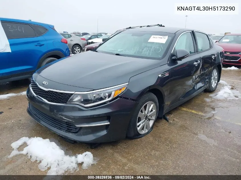 KNAGT4L30H5173290 2017 Kia Optima Lx