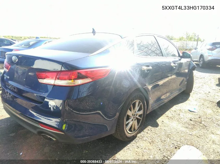 5XXGT4L33HG170334 2017 Kia Optima Lx